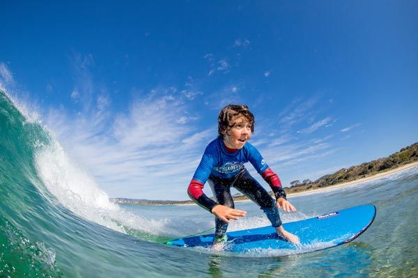 kids surf lesson in Adelaide