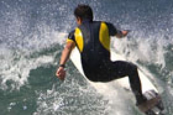 great surfer in action